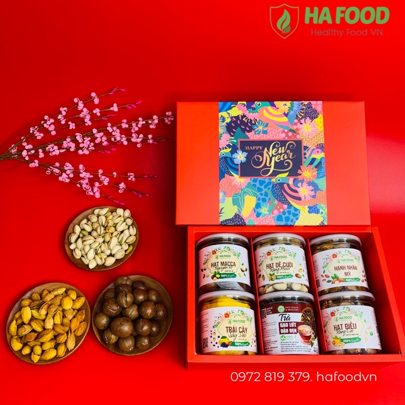 Quà tết sang trọng 2022 hafood gồm các hạt dinh dưỡng nhập khẩu làm quà biếu, quà tết | BigBuy360 - bigbuy360.vn