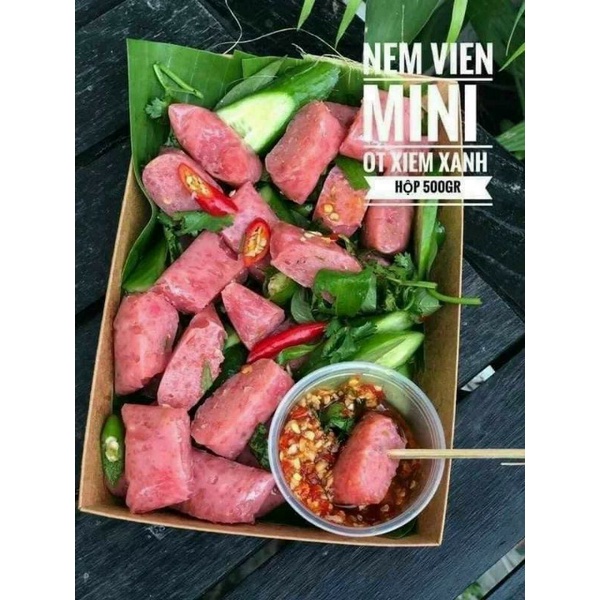 500g (25 viên) chỉ 100k Nem viên mini ớt xiêm xanh Huế 🥗 | BigBuy360 - bigbuy360.vn