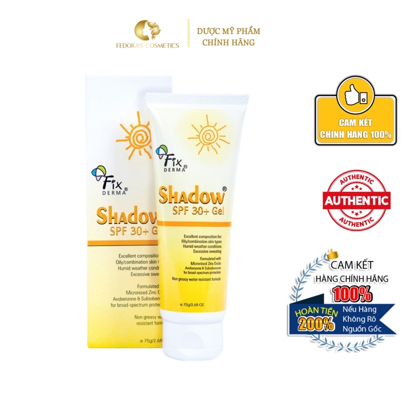 Kem chống nắng Fixderma Shadow spf 30+.