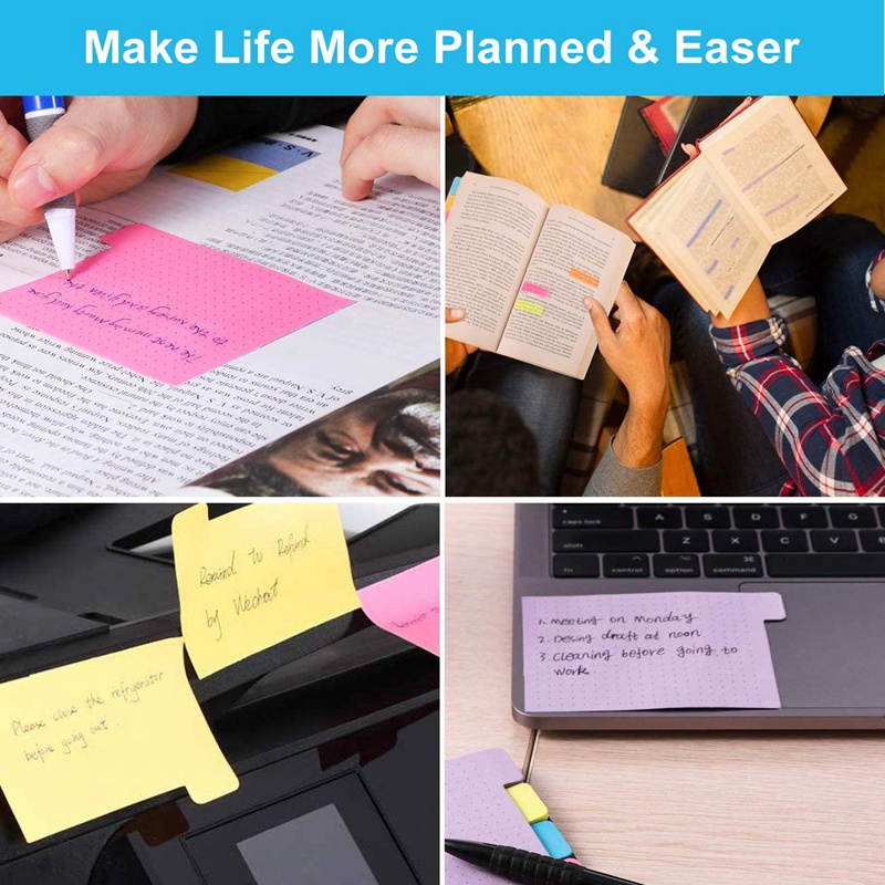 Bộ Sổ Ghi Chú 6 Tờ 432 Cỡ Nhỏ Nhiều Kích Cỡ Có Keo Dính Nhiều Kích Thước