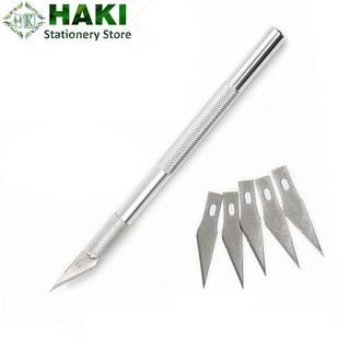 Hình ảnh Dao cắt washi tape HAKI tỉa sticker dụng cụ dán bullet journal tiện lợi kèm 6 lưỡi dao