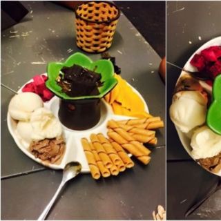 Khay đựng lẩu kem 25cm