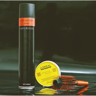 Sáp vuốt tóc L'OREL CHÍNH HÃNG+GÔM XỊT TÓC giữ nếp tặng lược /COMBO/ wax vuốt tóc/ keo vuốt tóc/ sap vuot toc/ wax