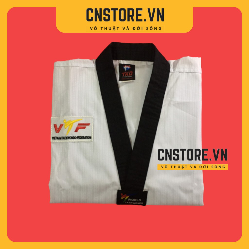 Võ Phục Taekwondo Cổ Đen Giá Rẻ