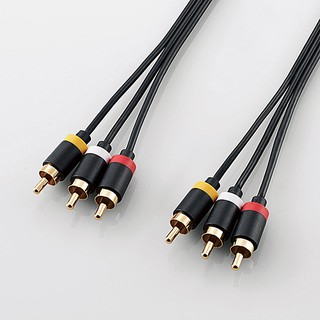 Cáp Elecom 3 đầu RCA DH-WRN20 2m (Đen)