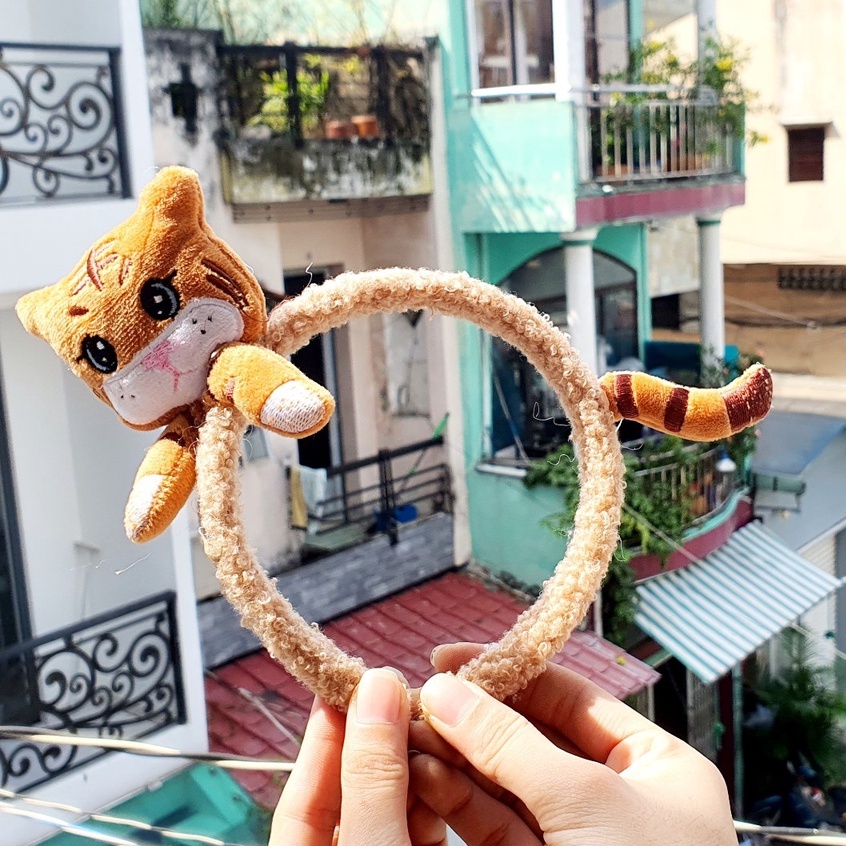 Cài tóc hình mèo đuôi dài cho nữ, em bé cũng dùng được cute