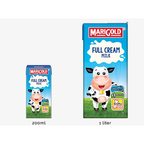 Sữa tươi tiệt  trùng Marigold mix nhiều vị thùng 24 hộp 200ml