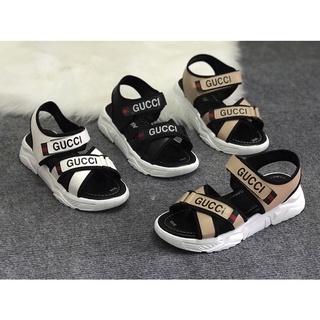 Giày sandal bản dây chéo đế xuồng quai chữ GCI đi học đi chơi (ảnh thật)