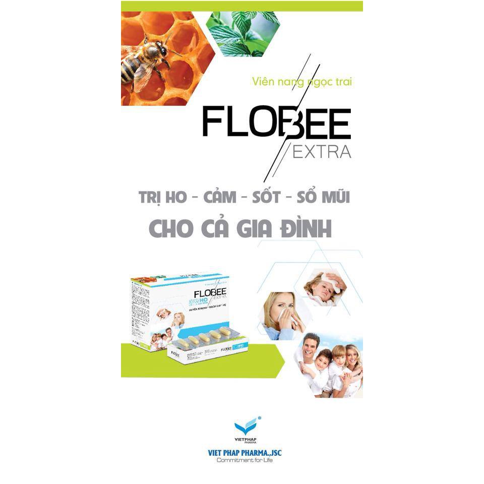 Viên nang Flobee extra trị Sốt  Cảm  Ho giành cho bà bầu