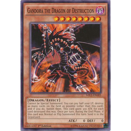 Thẻ bài yugioh: Gandora the Dragon of Destruction - MIL1-EN005 - Common 1st Edition