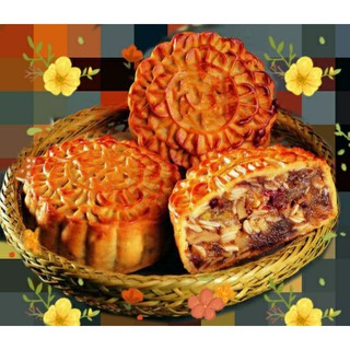 🏠BÁNH TRUNG THU NHÀ LÀM(10 LOẠI NHÂN/1TRỨNG) 100gr