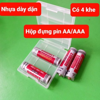 Hộp nhựa dày cao cấp đựng pin AA/AAA
