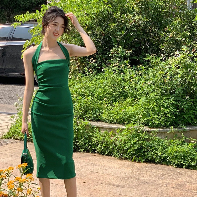 Đầm Hai Dây Ôm Dáng Phong Cách Pháp Thời Trang Cho Nữ
