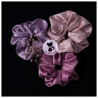 Dây cột tóc - Đồ cột tóc Mẹ & Bé   - Scrunchies tông hồng sang chảnh