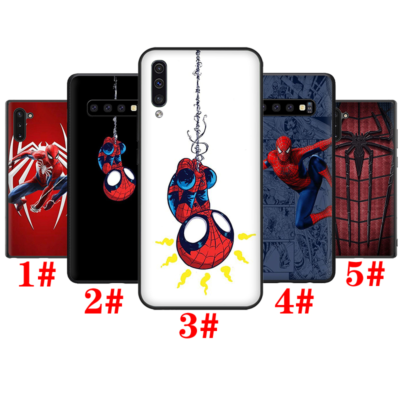 Ốp điện thoại silicon dẻo in hình truyện tranh Marvel SpiderMan T114 cho Samsung S7 Edge S8 S9 S10 Lite Plus S10E