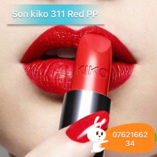 🍒🍒Son Kiko Milano 311 Popy Red🌹🌹