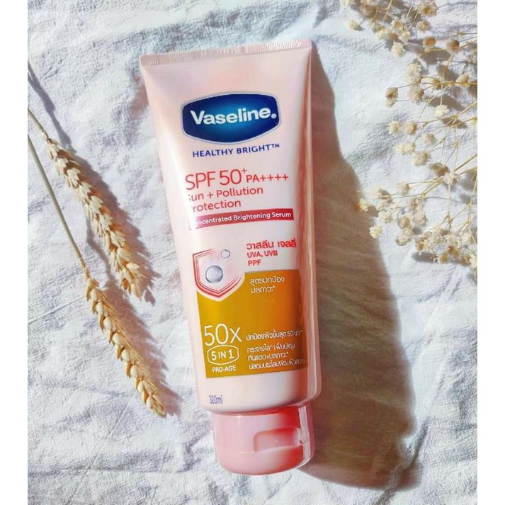 (Auth)Dưỡng thể trắng da Vaseline 50x SPF 50 PA++++ Thái Lan 320ml