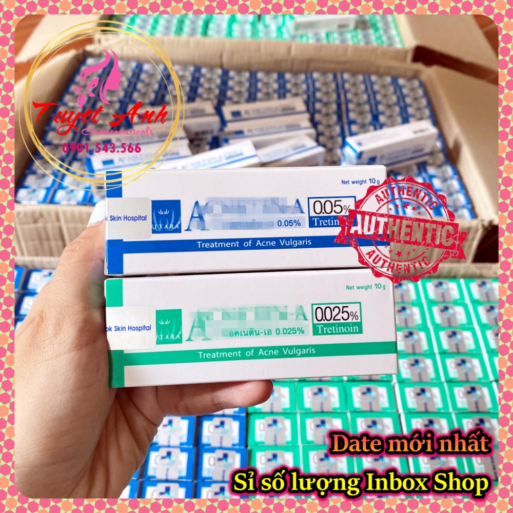 [Auth-Thailand] Tretinoin 0.025% - 0.05%, Kem dưỡng giảm mụn, chống lão hóa, đẹp da