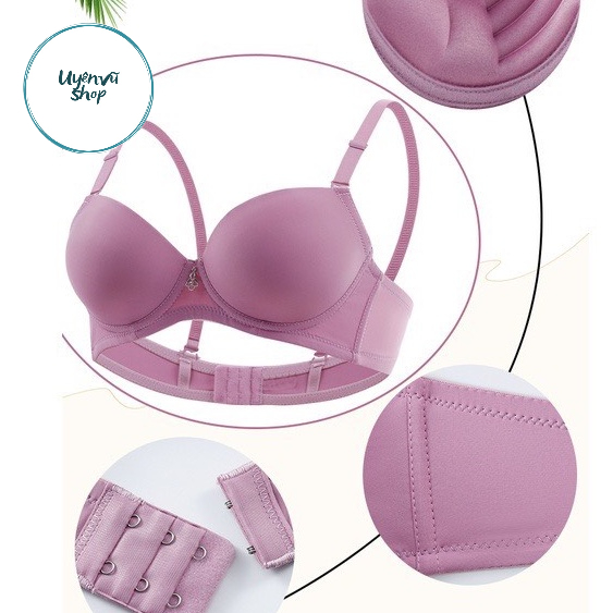 Áo lót trơn có gọng nâng ngực siêu êm mút dày 2cm, có bàn tay nâng đẩy - uyên vũ shop
