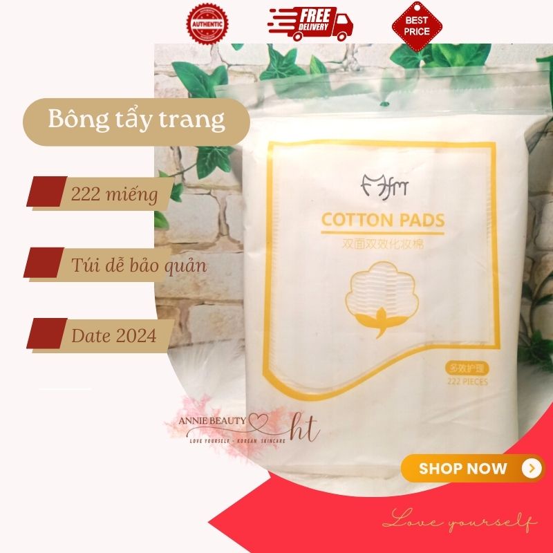 Set 3 túi Bông tẩy trang Cotton Pads 222 miếng