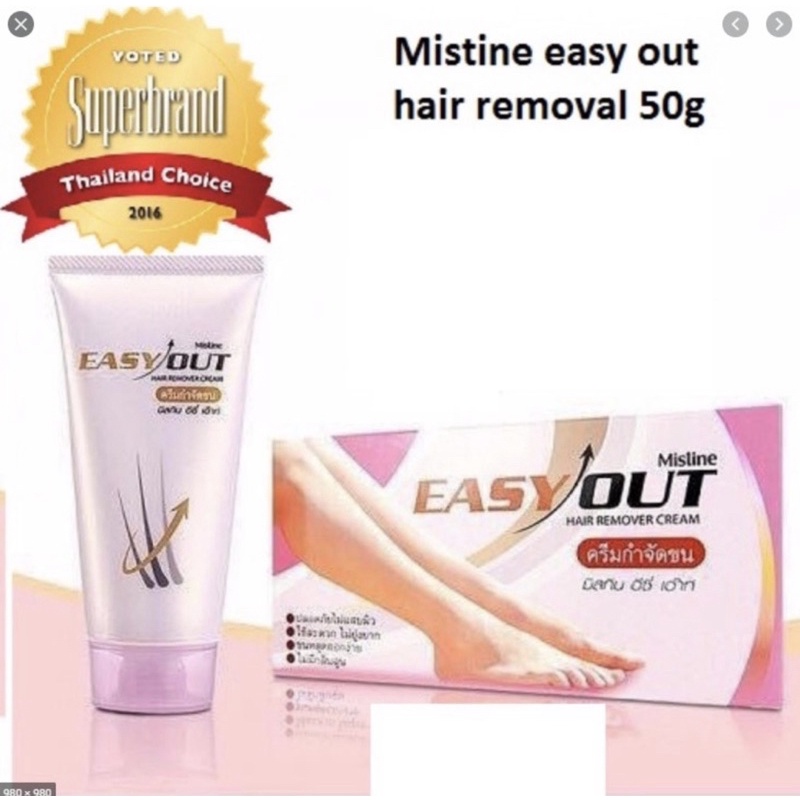 🇹🇭🇹🇭MISTINE EASY OUT HAIR REMOVER CREAM:Kem tẩy lông,mềm mịn dễ tán… | BigBuy360 - bigbuy360.vn