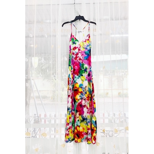 đầm vnxk yếm dây cổ lụa