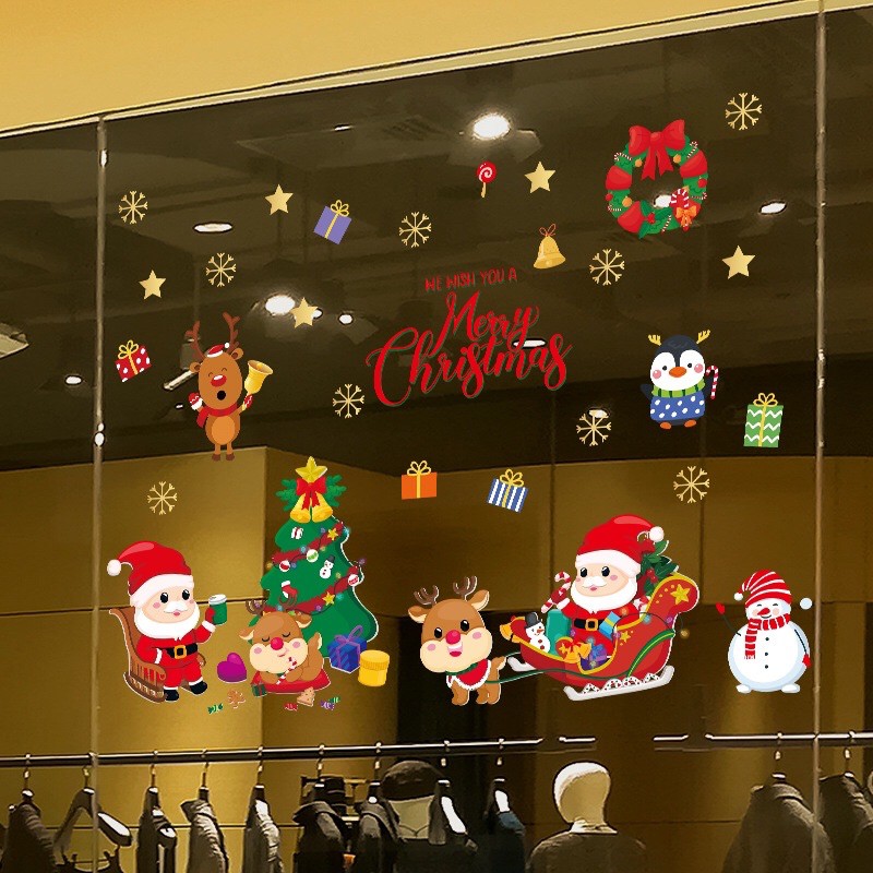 Decal trang trí Noel - Các bé nhỏ đó Lễ giáng sinh