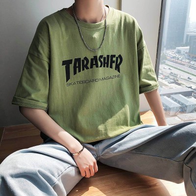 Áo T-shirt/Áo phông nam, tay lỡ,phong cách Hàn Quốc, kiểu dáng rộng rãi