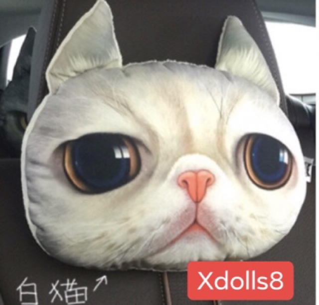 Gối tựa đầu ô tô 3D Xdolls ,STD chính hãng hình thú