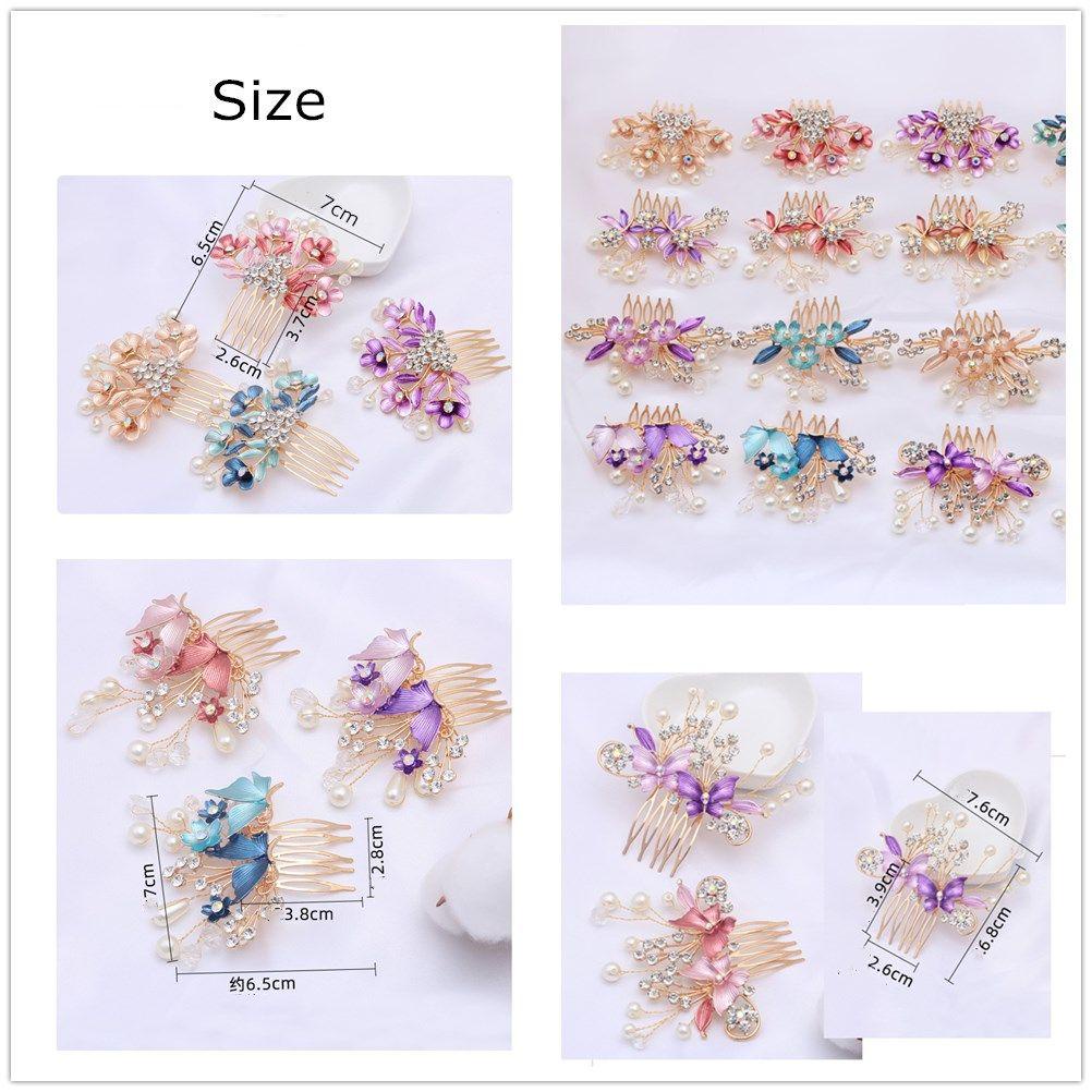 Osier✿ Trâm Cài Tóc Hình Hoa Thời Trang Cho Cô Dâu|Phụ Kiện Tóc Cho Cô Dâu