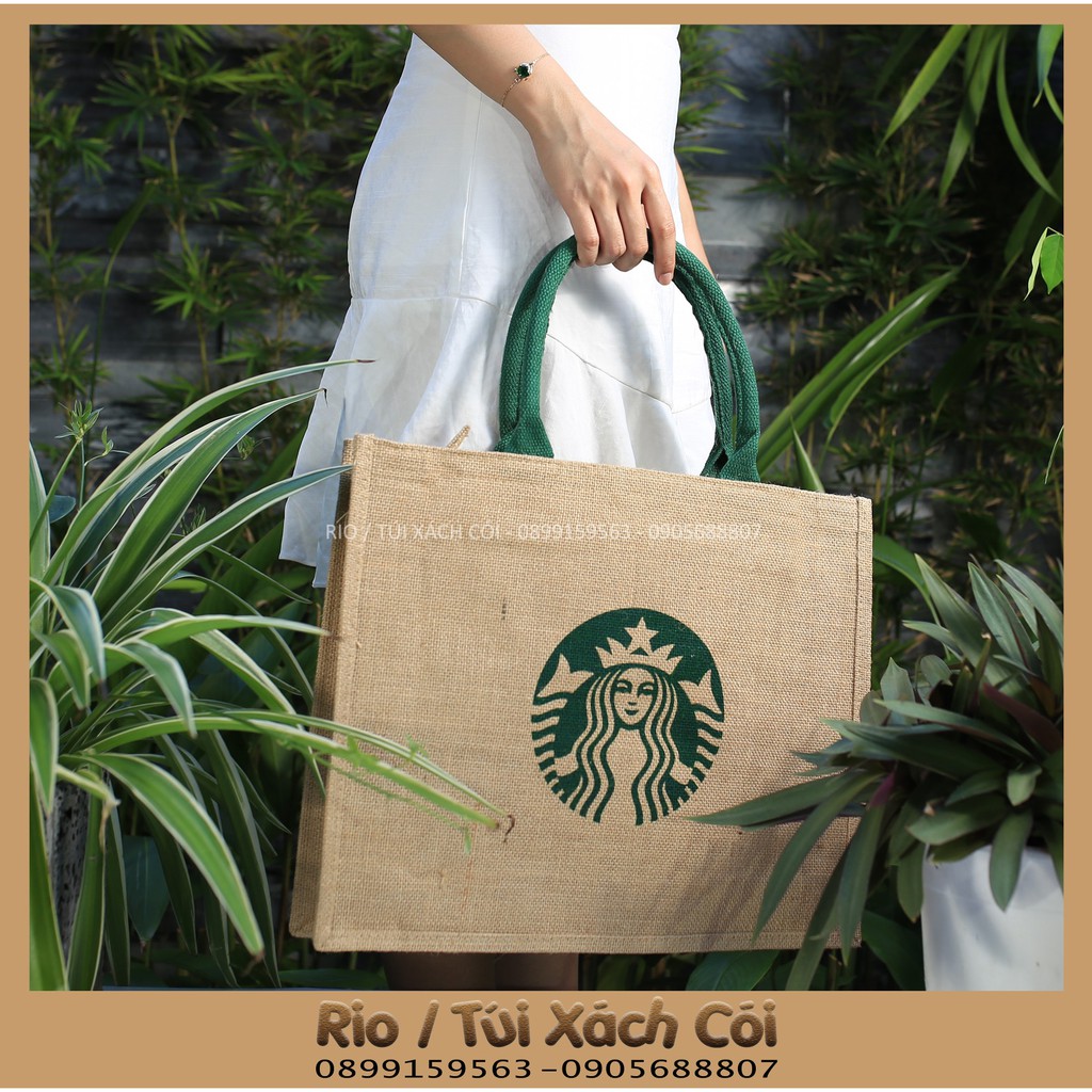 Túi cói Starbuck siêu đẹp siêu sang. kho89