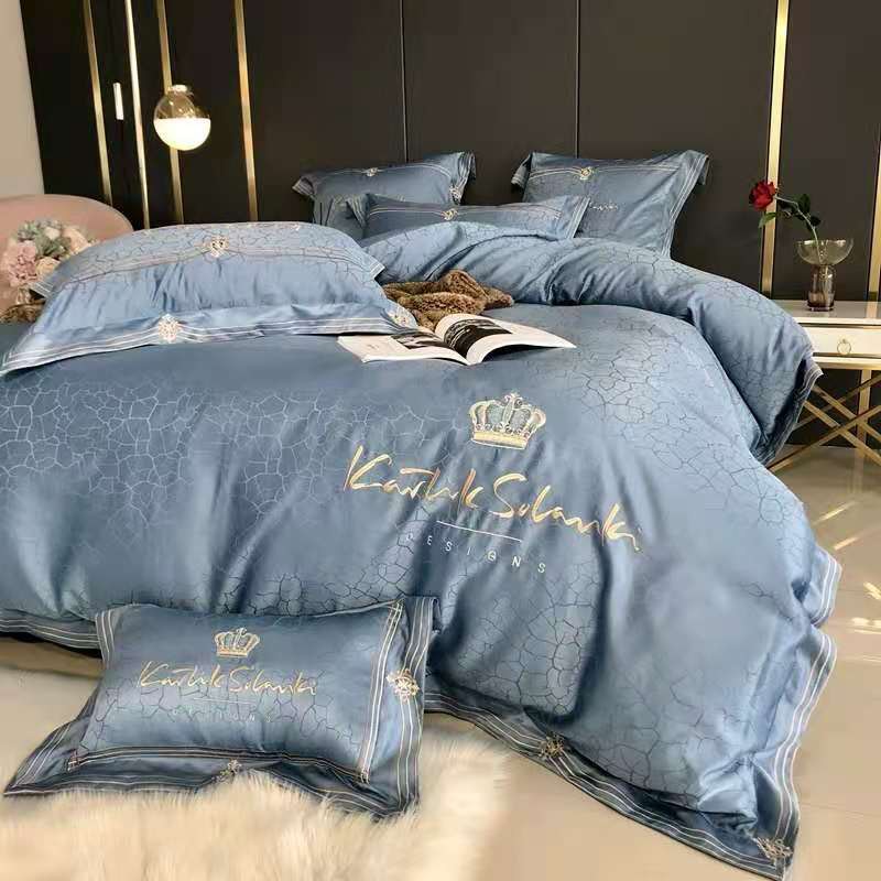 Chăn Ga Lụa Sateens Thêu Royal Vương Giả  Mới Nhất