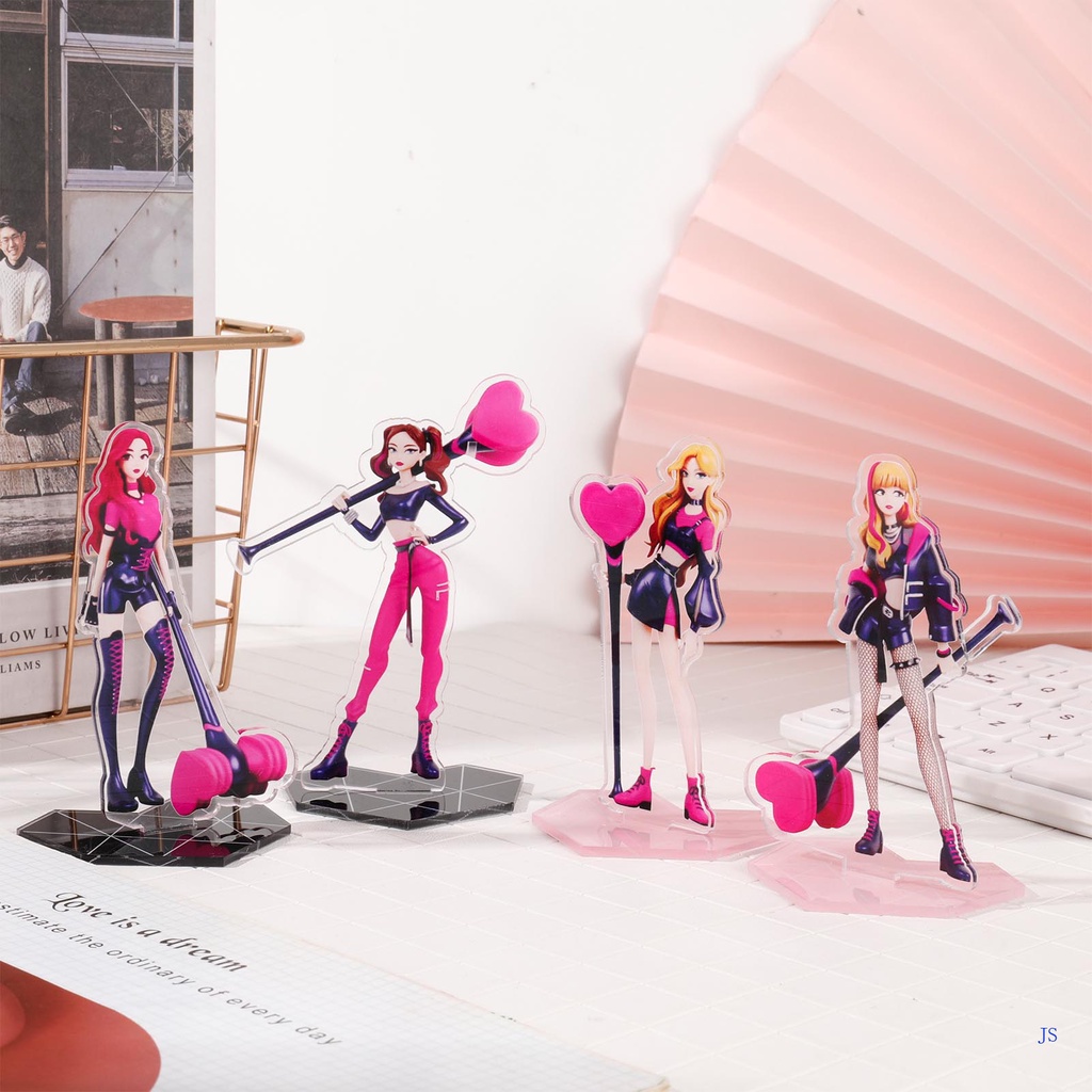 Js Mới Mô Hình Nhân Vật Black Pink Bằng Acrylic HD Hai Mặt Để Bàn Dùng Làm Quà Tặng Cho Bạn Gái Đứng