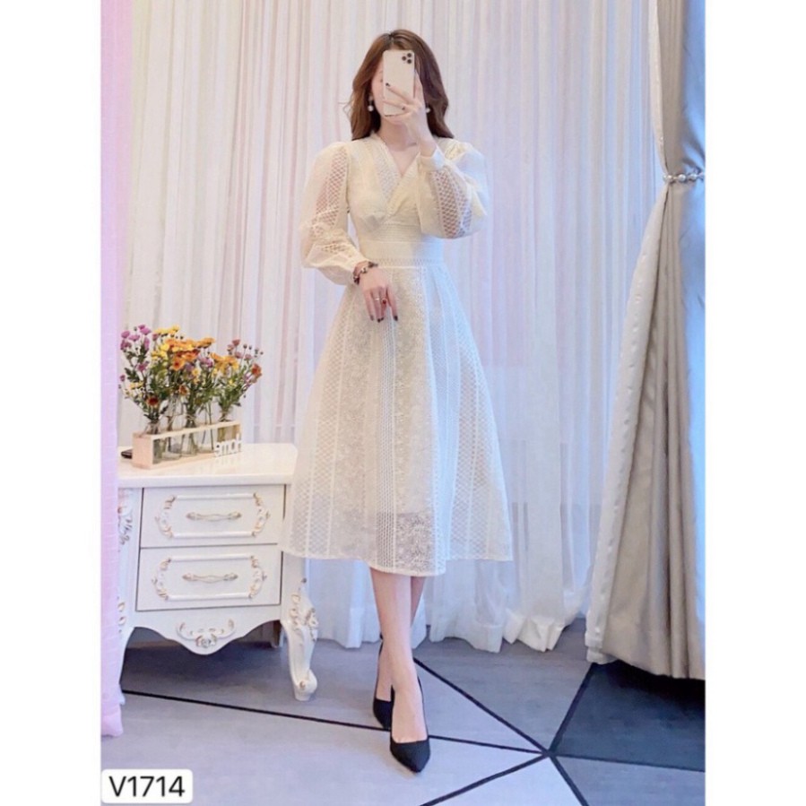 váy Xoè Ren Kem Công Chúa V1714 Chất Liệu Ren Nhật Cao Cấp, Váy Đầm Thiết Kế Chính Hãng Germeshop | BigBuy360 - bigbuy360.vn