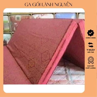 Vỏ bọc nệm gấp 3 tấm vải gấm họa tiết đủ size - LanhNguyenShop