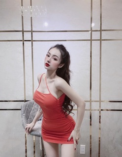 Đầm body trơn nhúng 2 dây