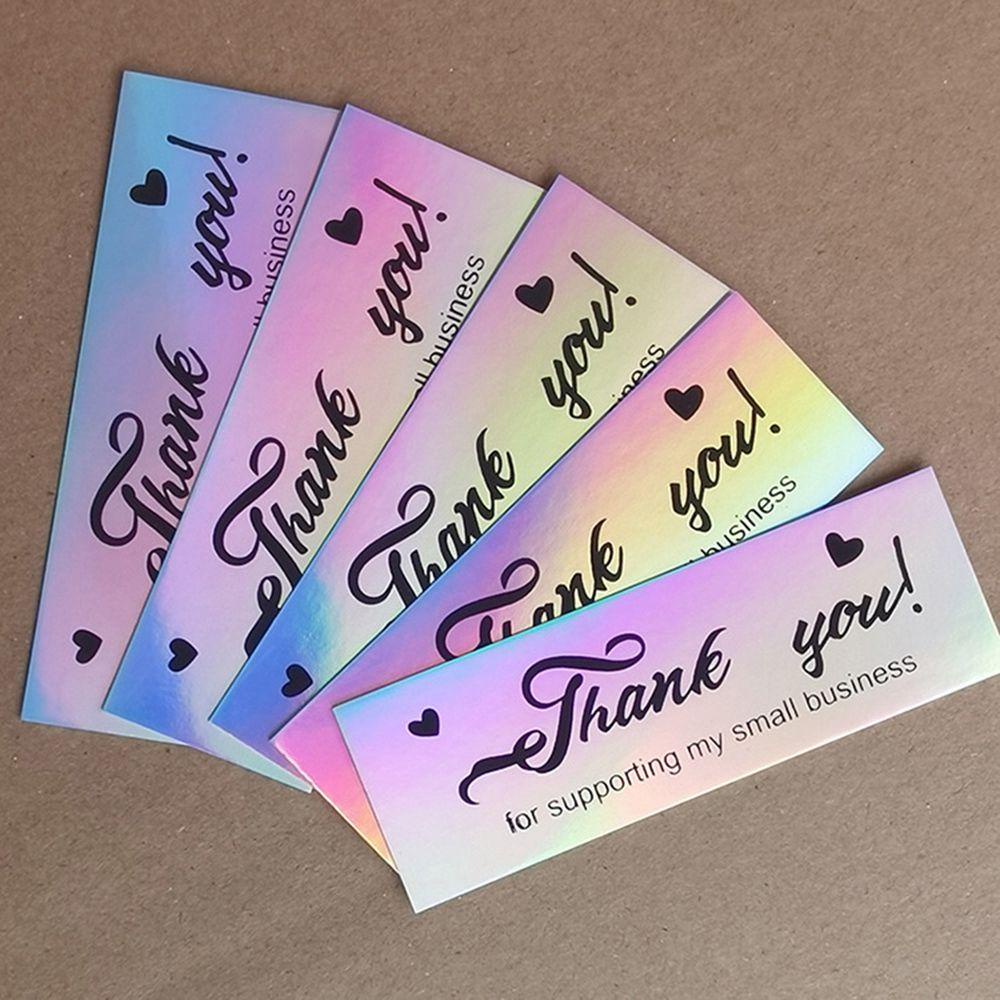 Set 100 Tấm Thiệp Cảm Ơn Có Chữ Thank You Độc Đáo