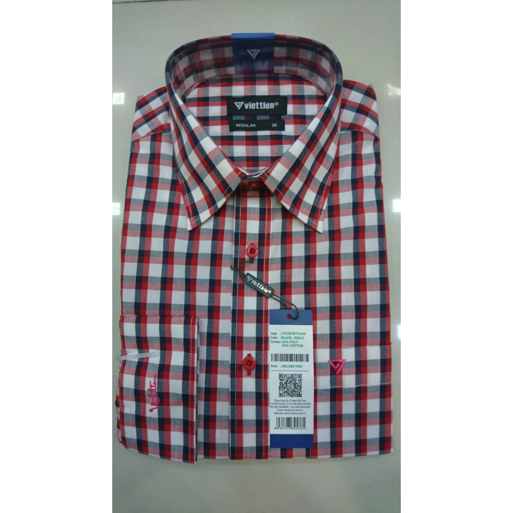 Áo sơ mi dài tay hiệu Việt Tiến (giá mác 385k) | BigBuy360 - bigbuy360.vn