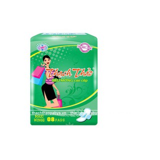 Băng vệ sinh thạch thảo có cánh mẫu mới xanh lá 8 miếng/1 gói
