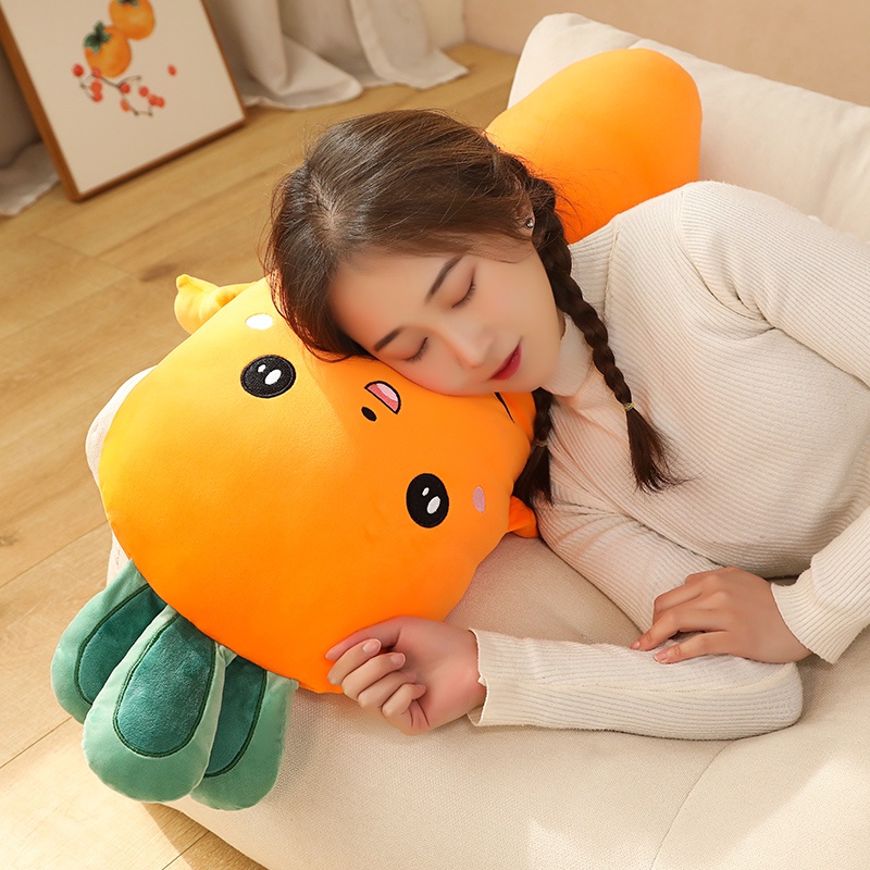 🌟🌠Hàng Có Sẵn Trong 24 🌟🌠Đồ Chơi Củ Cà Rốt Nhồi Bông Mềm 50/90cm