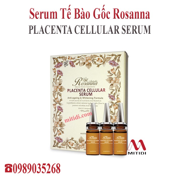 Tế bào gốc nhau thai cừu Rosanna Placenta Cellular Serum