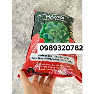 Đất sạch chuyên trồng sen đá Namix 5dm3 nguyên gói khoảng 2850gram