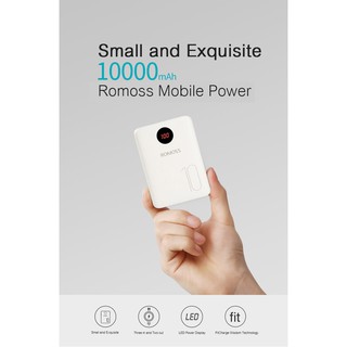 Sạc Dự Phòng Romoss OM-10 10.000mAh – Nhỏ Gọn Sạc Cực Nhanh Màn Hình LCD Thông Minh