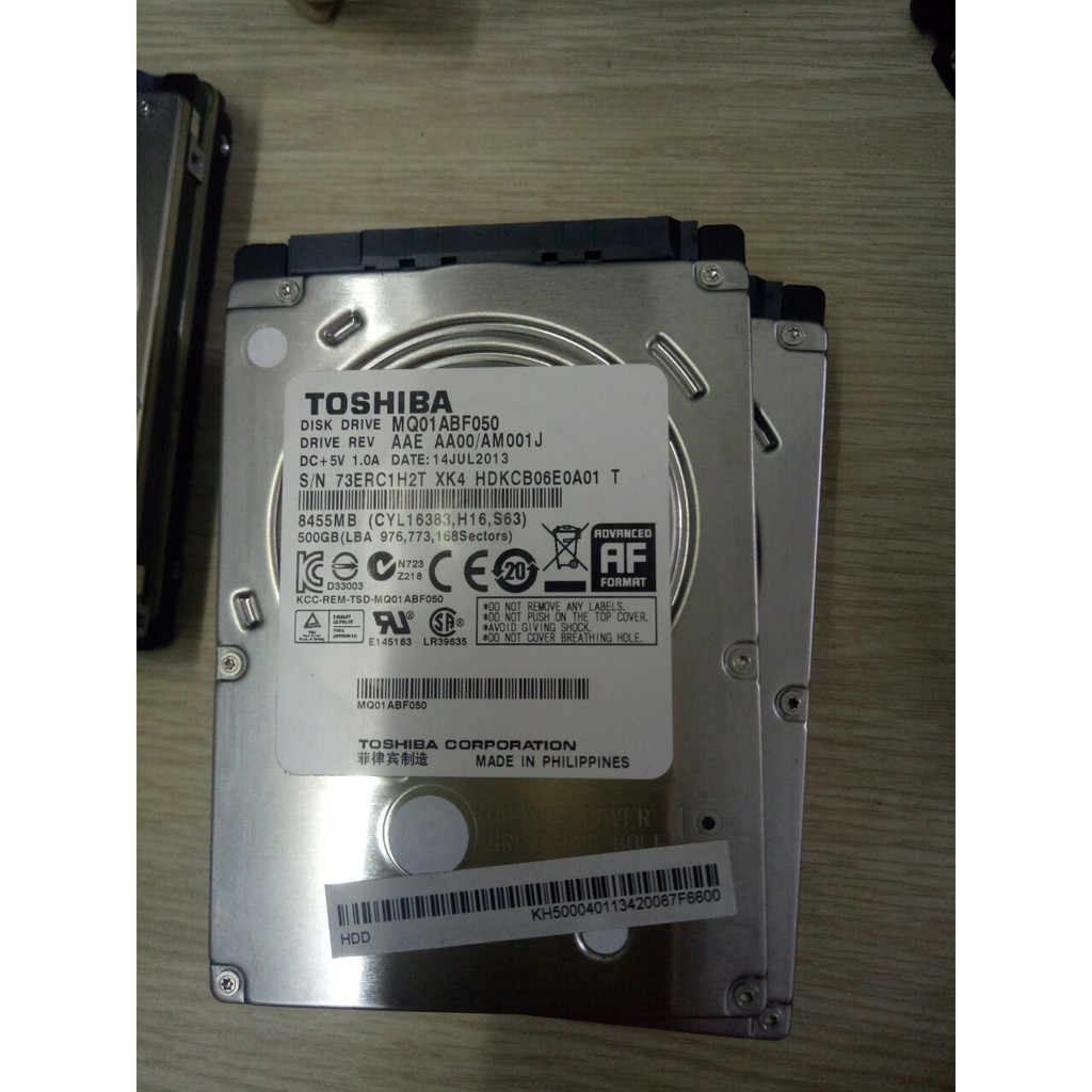 HDD Laptop Toshiba 500Gb