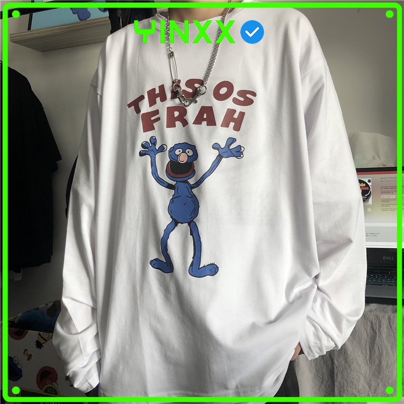 Áo thun tay dài form rộng Yinxx, áo sweater Unisex SW17