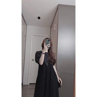 Váy chấm bi big size Nữ giới