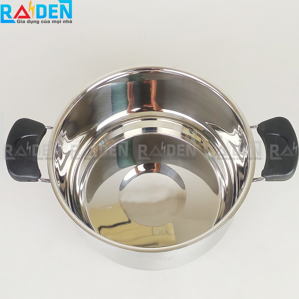 [Chính hãng] Bộ 3 nồi quánh inox Greencook GCS08-T1 đế liền nhiều lớp chống cong đáy, dùng được bếp từ