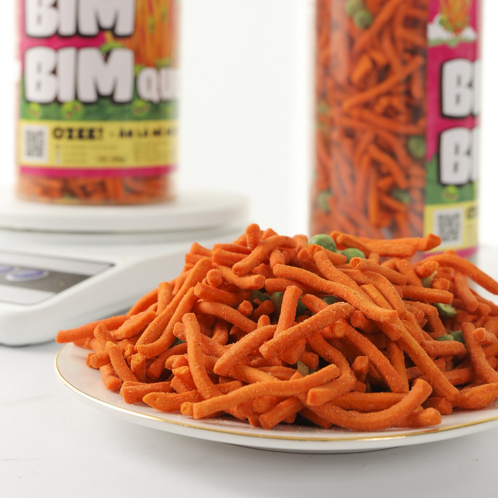 Bim bim que (tăm đậu), bim bim đậu hà lan Ozee hộp 380g, Ăn vặt Hà Nội - Ăn là mê ngay | BigBuy360 - bigbuy360.vn