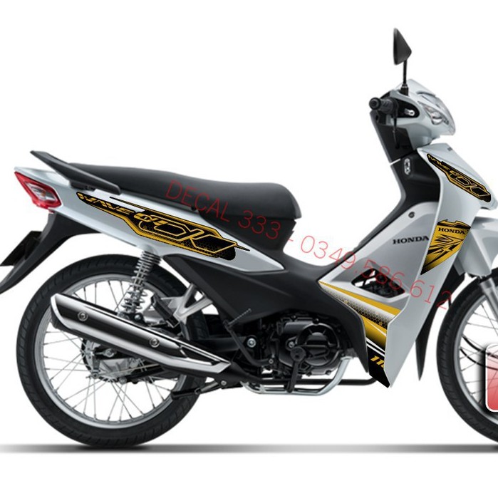 Tem Rời WAVE ALPHA 110 VÀNG ĐỒNG ĐEN 831004 (Tem chế 3 lớp cao cấp)