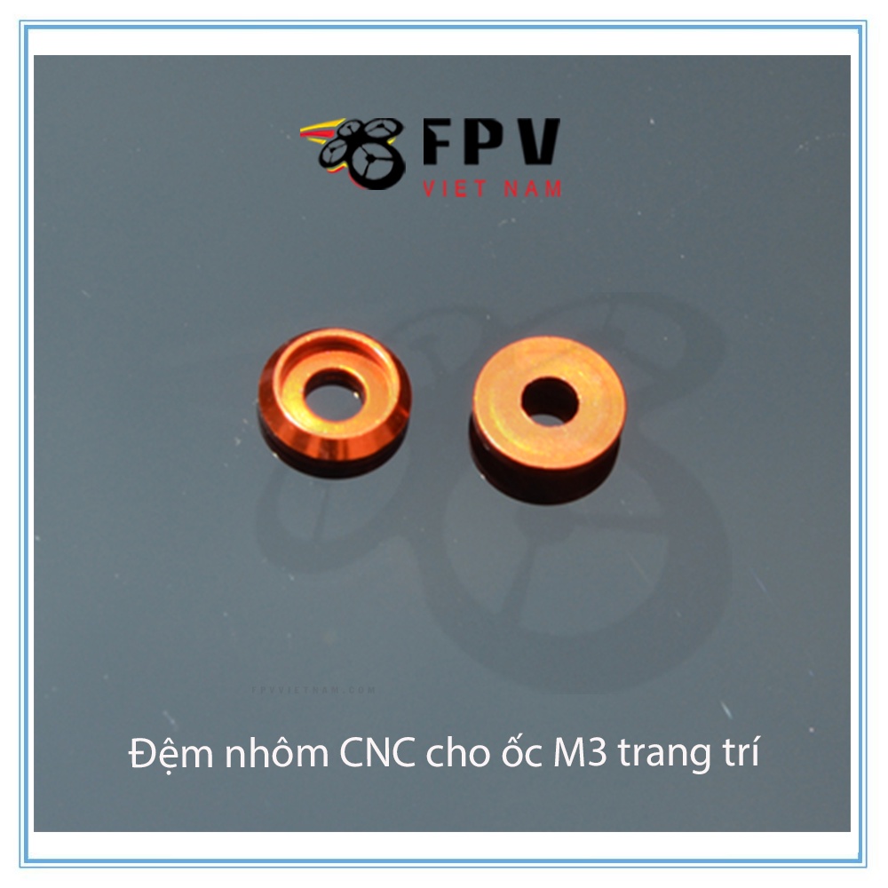 Đệm nhôm CNC cho ốc M3 trang trí